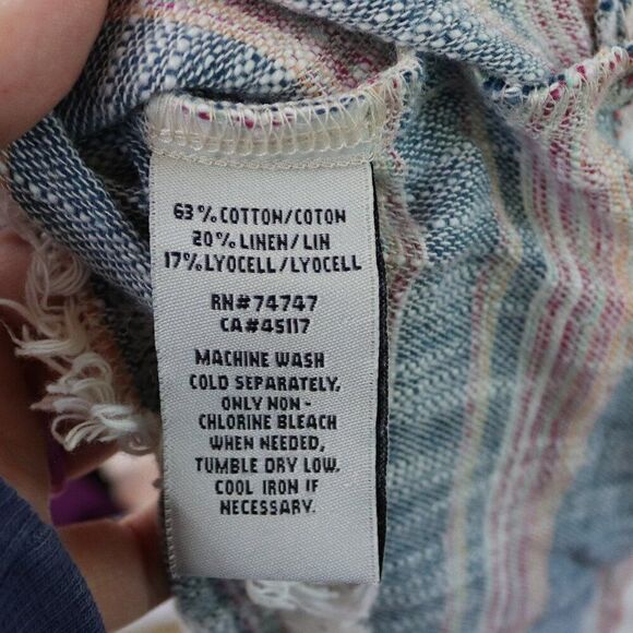 Bob Timberlake | Short Sleeve Linen Top Large - Picture 7 of 8